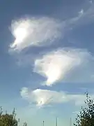 Cirrus virga über Deutschland