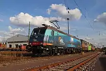Triebfahrzeug 185 601 in Magdeburg-Rothensee