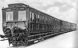 Preußischer Triebwagen Nr. 2891, um 1903