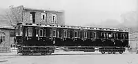 Triebwagen 2983 (2./3.&nbsp;Klasse) im Werk von van der Zypen & Charlier, 1906