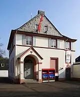 Thebäerstraße 44: vom Heimatstil beeinflusster klassizistischer Putzbau, kurz vor 1914