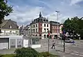 Kreuzung Südallee/Kaiserstraße mit Neustraße im Norden und Saarstraße im Süden