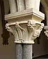 Kapitell im Kreuzgang von St.&nbsp;Matthias in Trier, Mose mit Gesetzestafeln