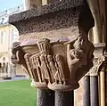 Kapitell mit Darstellung der Porta Nigra im Kreuzgang von St.&nbsp;Matthias in Trier
