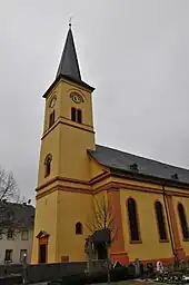 St. Clemens (1790–1793), Trittenheim, Mosel, klassizistisch, Knickhelm