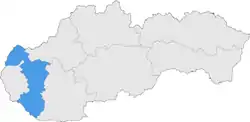 Der kraj Trnava in der Slowakei