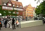 Einweihung eines temporären Denkmals auf dem Ballhofplatz in Hannover