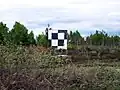 Justierscheibe für Kampfpanzer an der Schießbahn