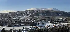 Blick auf Innbygda und Trysilfjellet