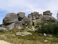 Felsen auf der polnischen Seite