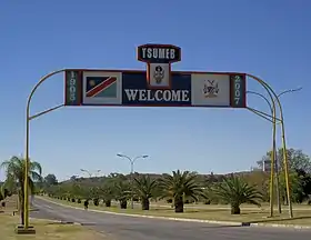 Ortseingang von Tsumeb