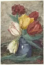 Tulpen in einer Vase (1921)