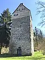 Nordwand mit heutigen Eingang