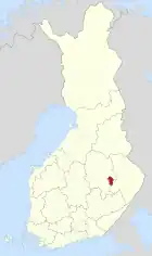 Lage von Tuusniemi in Finnland