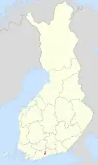 Lage von Tuusula in Finnland