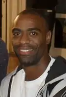 Der Weltmeister von 2007 Tyson Gay, USA, wurde Sechster