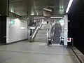 Aufgang von der Bahnsteigebene zum Verteilergeschoss