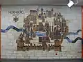 Relief der Nürnberger Altstadt im Verteilergeschoss