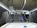 Aufgang von der Bahnsteigebene zum Verteilergeschoss