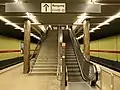Aufgang von der Bahnsteigebene zur Verteilerebene