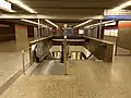 Verteilerebene mit Abgang zur Bahnsteigebene