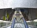 Blick vom Südabgang auf die Bahnsteigebene