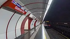Die 1978 eröffnete U1-Station Südtiroler Platz…