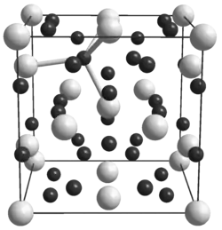 Kristallstruktur von Uran(III)-hydrid