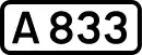 A833 road