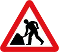 Roadworks ahead: Arbeitsstelle