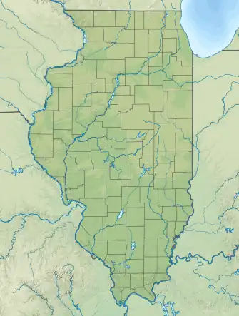 Reliefkarte: Illinois