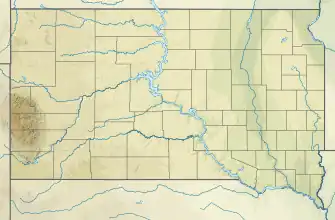 Reliefkarte: South Dakota
