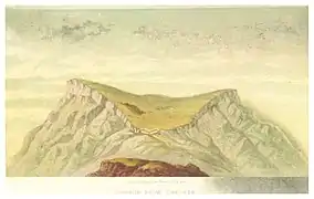 Gunib aus Richtung Keger (um&nbsp;1860)