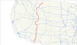 Karte des U.S. Highways 191
