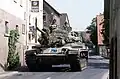 Ein US-M60A1-Panzer während der REFORGER-Übung 1982