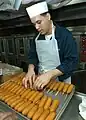Corn Dogs in der Kombüse der USS George Washington