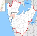 Lage der Gemeinde Uddevalla