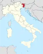 Lage innerhalb Italiens