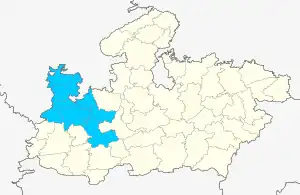 Lagekarte der Division