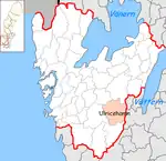 Lage der Gemeinde Ulricehamn