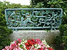 Reformierter Friedhof Langenthal, Bern. Familiengrab für Arthur Ammann-Christen (1890–1958), Ulrich Ammann-Schellenberg (1921–2006)