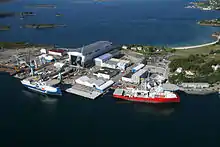 Foto einer Werft