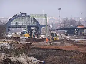 Blick in Richtung Hauptbahnhof