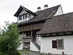 Fachwerkhaus in der Unteren Laubegg am Fusse des Hügels