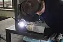 Schweißerlehrwerkstatt hier mit WIG