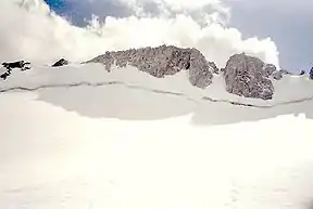 Der Upper Fremont Glacier, einer der höchstgelegenen Gletscher der Wind River Range