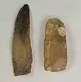 Spanmesser und Dechsel aus Feuerstein