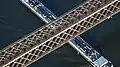 Detail der Urmitzer Eisenbahnbrücke