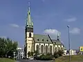 Neogotischer Umbau der Kirche Mariä Himmelfahrt in Ústí nad Labem