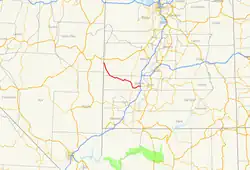 Karte der Utah State Route 21